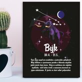 Dárková cedulka Býk: 30x40 cm