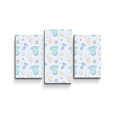 Obraz - 3-dílný Dětské oblečky: 75x50 cm