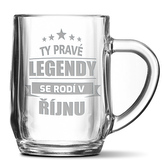Půllitr Ty pravé legendy se rodí v říjnu: 0,5