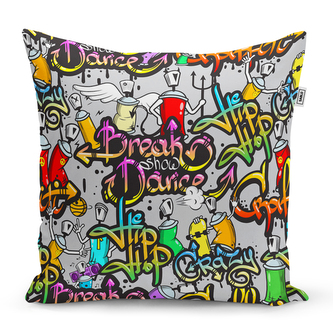 Polštář Graffiti: 40x40 cm