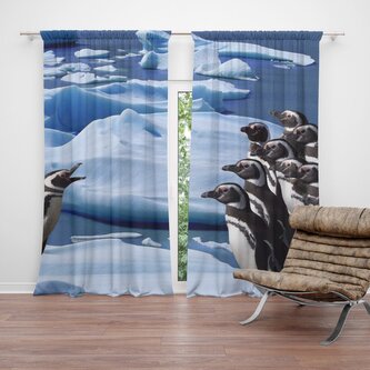 Závěs Tučňáci: 2ks 140x250cm Závěs Tučňáci: 2ks 140x250cm