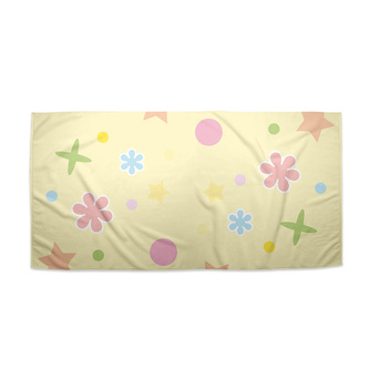 Ručník Květiny na žluté: 50x100 cm