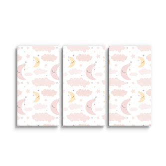 Obraz - 3-dílný Měsíčky: 120x80 cm