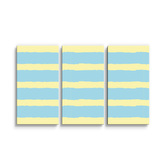 Obraz - 3-dílný Modrožluté pruhy: 120x80 cm