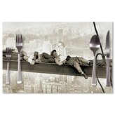 Prostírání Ležící zedníci na traverze: 40x30cm