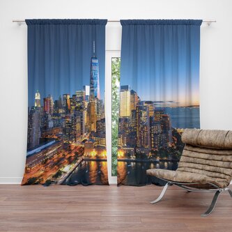 Závěs Noční mrakodrapy: 2ks 140x250cm Závěs Noční mrakodrapy: 2ks 140x250cm