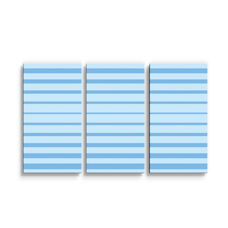 Obraz - 3-dílný Světle modré pruhy: 120x80 cm
