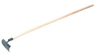 Hrábě kovové 12z s násadou