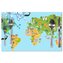 Prostírání Zvířecí mapa světa: 40x30cm