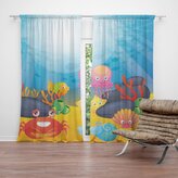 Závěs Podmořský svět: 2ks 140x250cm