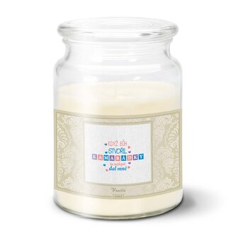 Svíčka Když Bůh stvořil kamarádky: 500 g 