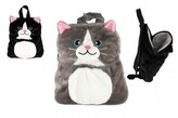 Batoh kočka plyš 23x26cm 3 barvy