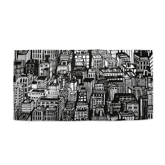 Ručník Kreslené mrakodrapy: 70x140 cm Ručník Kreslené mrakodrapy: 70x140 cm