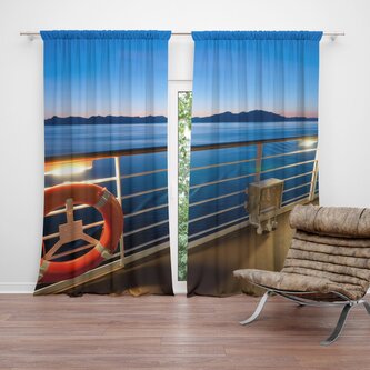 Závěs Pohled z lodě: 2ks 140x250cm Závěs Pohled z lodě: 2ks 140x250cm