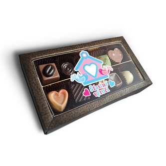 Pralinky Šťastné výročí 2: 10 ks pralinek