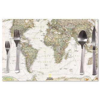 Prostírání Mapa světa: 40x30cm