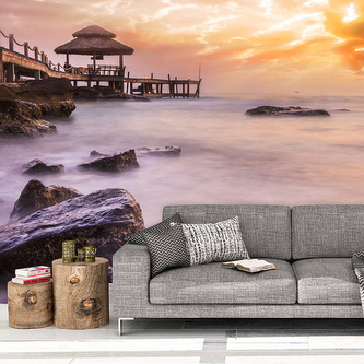 Tapeta Mlha nad mořem: 125x75 cm