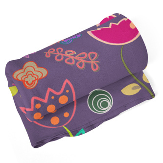 Deka Nakreslené květiny: 190x140 cm