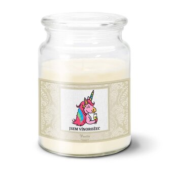 Svíčka Jsem vínorožec: 500 g 