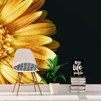 Tapeta žlutá gerbera: 125x75 cm