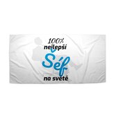 Ručník 100% nejlepší šéf na světě: 70x140 cm