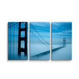 Obraz - 3-dílný Golden Gate 3: 120x80 cm