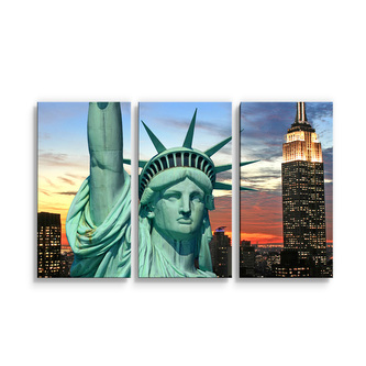 Obraz - 3-dílný Socha Svobody: 120x80 cm