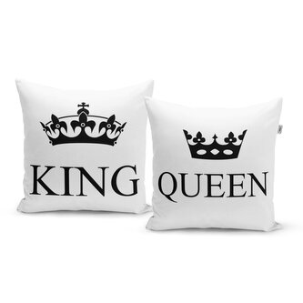 Polštáře King a Queen: 2ks 40x40 cm