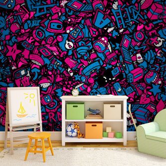 Tapeta Kreslené obrázky: 208x125 cm