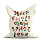 Sedací vak Abeceda: 150x100 cm