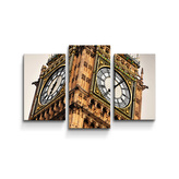 Obraz - 3-dílný Clock tower: 75x50 cm