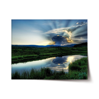 Plakát Mrak nad řekou: 120x80 cm