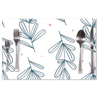 Prostírání Modré lístky: 40x30cm