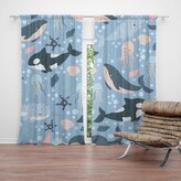 Závěs Dětský mořský svět: 2ks 140x250cm