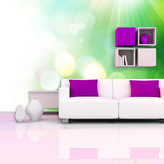 Tapeta Zelená abstrakce: 336x220 cm