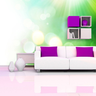 Tapeta Zelená abstrakce: 336x220 cm