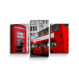 Obraz - 3-dílný Londýn 2: 75x50 cm