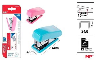 Zszywacz mini 24/6 + zszywki