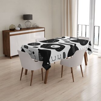 Ubrus Kočička a medvěd: 130x130 cm