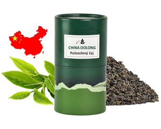 Polozelený čaj Oriental China Oolong - 80 g
