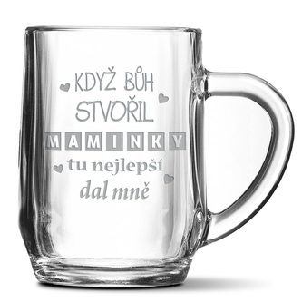 Půllitr Když Bůh stvořil maminky: 0,5