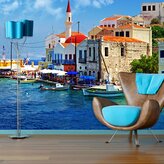 Tapeta Domky na pobřeží: 336x220 cm