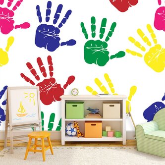 Tapeta Barevné otisky: 336x220 cm