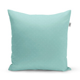 Polštář Bílé čárky na tyrkysové: 50x50 cm