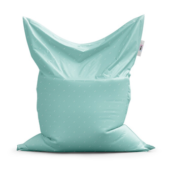 Sedací vak Bílé čárky na tyrkysové: 150x100 cm Sedací vak Bílé čárky na tyrkysové: 150x100 cm