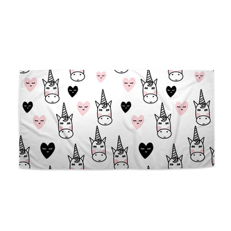 Ručník Hlava jednorožce: 50x100 cm