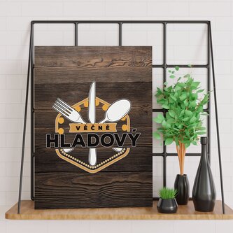 Dárková cedulka Věčně hladový: 30x40 cm