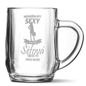 Půllitr Nesnáším být sexy, ale jsem šéfová: 0,5