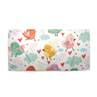 Ručník Oblak s ptáčky: 30x50 cm