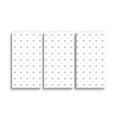 Obraz - 3-dílný Srdíčka na bílé: 120x80 cm